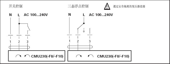 CMU230-F10风门执行器接线图